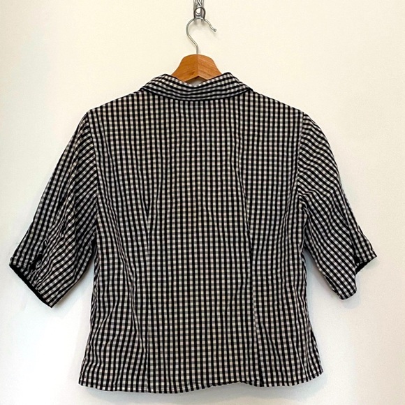Beautiful Anne Fontaine Gingham Blouse. Size 6 - Picture 2 of 4